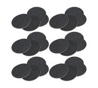 HOMSFOU 120pcs Electric Foot Sander Replacement Sanding Discs, Black Fine Grit Volcanic Stone Grinding Pads for Dead Skin Removal, Callus Remover Accessory for Pedicure Foot File Use