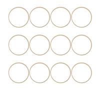 HOMSFOU 12pcs Bamboo Craft Rings for Dream Catchers with Rounded Edges Lightweight Macrame Hoops for DIY Christmas Wreaths Wedding Decorations Wind Chime Materials Portable Bamboo Floral