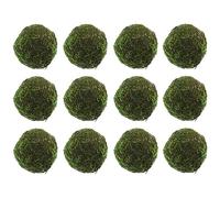 HOMSFOU 12pcs Decor Pot Green balls Supermarket balls Garden Moss Adornments Imitation balls Aquarium balls Bonsai Grass balls Set Wedding Foam