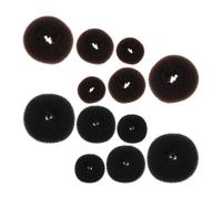 HOMSFOU 12pcs Donut Hair Bun Makers for Women Girls Easy Styling Tool for Ballet Party Updos Medium Large Extra Large