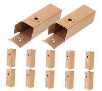 HOMSFOU 12pcs Essential Oil Bottle Box Perfume Wrapping Box Storage Organizer White