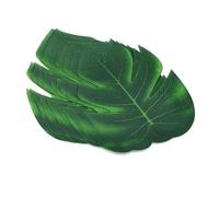 HOMSFOU 12pcs Green Leaf Decoration Fake Turtle Leaves Artificial Plants Home Lifelike Fake Foliage