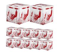 HOMSFOU 12pcs Halloween Candy Treat Boxes for Party Spooky Cardboard Snack Packaging with Festive Designs Reusable Goodie Boxes for Halloween Party Favors and Cookie Snacks