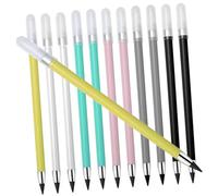 HOMSFOU 12pcs Inkless Everlasting Drafting Pencils Lightweight Non-sharpening Writing and Drawing Supplies for Artists Students Engineers with Handwriting and Plastic Graphite Core