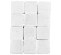 HOMSFOU 12pcs Reusable Wear-Resistant Whiskey Stones Wine Rocks Ice Cubes 2x2x2cm Freezer Cooling Stones for Home Bar and Whiskey Enthusiasts