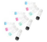HOMSFOU 12pcs Rgp Contact Lens Cases Set Hard Lens Barrel Storage Box with Sealing Lid Compact Portable Travel Organizer for Outdoor Use