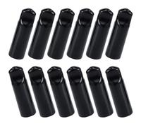 HOMSFOU 12pcs Rubber Beer Tap Plug Covers for Beer Faucet Protection, Fastened Design, Black Colour, Suitable for Bars and Kitchen Use, Sturdy Beverage Bottle Caps