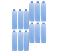 HOMSFOU 12pcs Small Reusable Ice Packs for Coolers Portable Freezer Blocks for Air Conditioner Fans Compact Ice Containers for Travel Camping and Food Preservation Blue