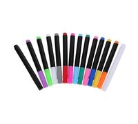 HOMSFOU 14-color Wet Erase Chalk Markers Set for LED Light Boards, Quick-drying Fluorescent Liquid Chalk Pens with Erasable Ink for Glass, Blackboard, Office and School Use