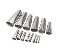 HOMSFOU 14Pcs Stainless Steel Caulking Tool Kit Durable Applicator Nozzles for Seamless Finishing Kitchens Bathrooms More Reusable Sealant Smoothing Tool