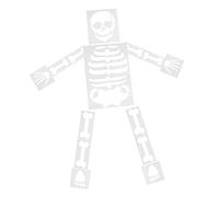 HOMSFOU 15 Sheets Skeleton Spray Painting Template Wall Skull for Body Skeleton Crafts Stencils Halloween Decorations Halloween Decor The Pet