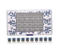 HOMSFOU 150 Pcs Adjustable Trim Potentiometer Resistor Assortment Kit Values Ohm Electronic Accessories for Breadboard and Circuit Testing