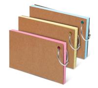 HOMSFOU 150 Pcs Double Sided Colored Index Cards with Rings Ruled Cards for Studying Learning and Organizing Notes Multi Colored with Protective Cover
