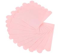HOMSFOU 150 Pcs Scalloped Disposable Dinner Napkins Pink Paper Napkins Bulk for Wedding Birthday Party and Shower Supplies