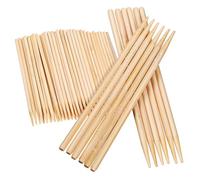 HOMSFOU 150pcs Bamboo Wood Stylus Sticks for DIY Scratch Craft Lightweight Smooth Surface for Artists and Beginners for Scratch Paper Techniques