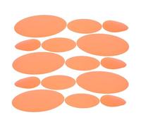 HOMSFOU 15pcs Orange Round Pet Light Diffuser Film Sheets with Versatile Use and Easy Installation for Studio and Party Lighting Enhancement
