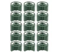 HOMSFOU 15pcs Plastic Cemetery Flower Vase Holders Inserts for Grave Decorations Memorial Grave Vase Protectors Outdoor Lawn Headstone Flower Stand Accessories