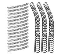 HOMSFOU 15pcs Plastic Spiral Binding Coils for Notebooks Black Binder Spine Inserts for Planners Journals Scrapbooks Smooth Safe and Reliable Coil Rings for Binding