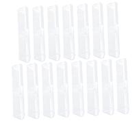 HOMSFOU 15pcs Stackable Pen Containers Empty Single Pen Case Display Holder Lightweight and Portable Stationery Box
