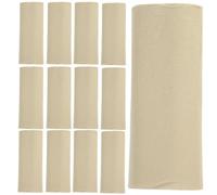 HOMSFOU 16 Rolls Coreless Bamboo Pulp Toilet Paper Khaki Soft Absorbent Home Office Tissue Paper Suitable for Ages