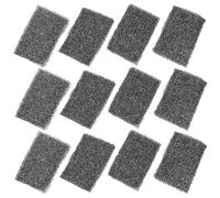 HOMSFOU 16pcs Halloween Special Effect Makeup Sponge Set, Black Stippling Scar Wounds Sponges 4x6x1cm, Safe Face Paint Blending Tools for Cosplay and Body Art