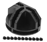 HOMSFOU 16pcs Modular Closet Connectors Resin Cabinet Buckles Wire Cube Interlocking Clips for Wardrobe Storage and Shoe Shelves, Black Half-Round DIY Organizers