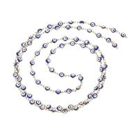 HOMSFOU 1m Quality Material Evil Eye Charm Chain Bead Chain for Jewelry Making Women Necklace Accessory