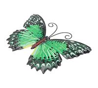 HOMSFOU 1pc Wrought Iron Butterfly Pendant Metal Patio Iron Wall Craft Hangings Office Green Decorations Animal Statue Wall Hanging Household Window 3d