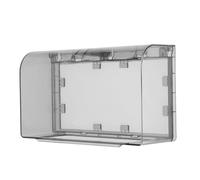 HOMSFOU 1pcs Socket Box, 86 Type Wall Switch Socket Outlet Transparent Plate Panel Box- Proof Box Guard Case Protector, 1pcs Black, 20.2X12.1X7.50CM (FB194CRSB28X13X71OJ)