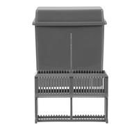 HOMSFOU 1set Microscope Slide Drying Rack with Slots and Staining Jar Plastic Storage Holder for Laboratory Sample Staining and Histology Pathology Cytology Use
