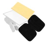 HOMSFOU 1set Travel Mirror Reflector Clips for Cell Phone Photography Lightweight Portable Easy to Use Photo Prop Storage Case and Cleaning Cloth for Makeup and Stunning Reflections