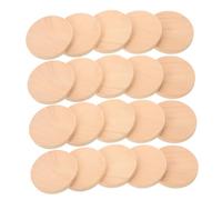 HOMSFOU 1set Unfinished Wood Rounds DIY Crafting Wood Slices Natural Wooden Cutouts for Painting Decoupage Wedding Decorations and Home Decor Projects 50pcs