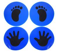 HOMSFOU 2 Pairs Soccer Training Floor Spot Markers Pvc Floor Pad Strong Marker Ability, Practical and Beautiful Training Sign Discs for Setting up On-site Boundaries and Soccer Party Decor