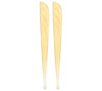 HOMSFOU 2 Pcs Shofar Ear Wax Removal Sticks Medium Bamboo Earwax Cleaning Tools for Adults Men Women, Reusable Ear Pick Wax Remover Suitable for Home and Travel