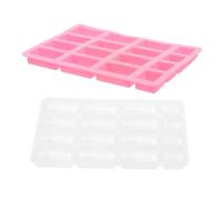 HOMSFOU 2 Pcs Silicone Miniature Brick Molds for DIY Sand Table Landscape Building Creative Crafting Tool for Dollhouse and Micro Landscape Accessories