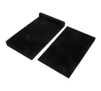 HOMSFOU 2 Pcs Speaker Acoustic Isolation Sponge Pad for Recording Studios and Karaoke Room, Reducing Echoes and Reflections with Sturdy Black Sponge Material, Pads