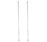 HOMSFOU 2 Pcs Stainless Steel Dowsing Rods Flexible Divining Measuring Instruments Ghost Detector Tools for Mineral and Water Detection Outdoor Use