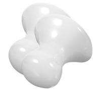HOMSFOU 2 Pcs White Jade Facial Gua Sha Stone Mushroom Shaped Massage Boards for Face Scraping, Smooth Facial Massagers Hot for Skin Care and Relaxation