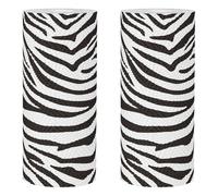 HOMSFOU 2 Rolls Zebra Kitchen Paper Towels with Thickened Hand Paper and Easy Pull Design Unique Animal Print Style for Home and Gatherings for Bathroom and Kitchen Use