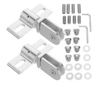 HOMSFOU 2 Set Alloy Glass Door Pivot Hinges for Bathroom Shower Doors Sleek Minimalist Design with Flexible Installation