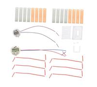 HOMSFOU 2 Sets DIY Fruit Battery Science Experiment Kit of Zinc Anode Sheet Potato Clock Making for Fun Educational Physics Projects for Boys and Easy Assembly Science Learning