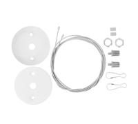 HOMSFOU 2 Sets Emergency Exit Sign Light Pendant Chain with Steel Wire Durable Lifting Fitting for Evacuation Lamp Easy to Install Stylish Design for Public Safety Use Malls Offices Hotels