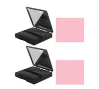 HOMSFOU 2 Sets Facial Oil Absorbing Blotting Paper with Mirror and Puff, Portable Oil Control Sheets for Makeup Touch-up and Shine Removal, Suitable for Daily Use