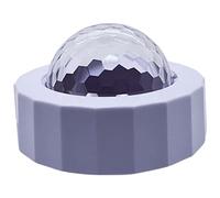 HOMSFOU 2 Sets Mini USB Rechargeable Car Disco Ball Lights Activated Atmosphere Lamps with Built in Magnet for Interior Bedroom Party Christmas Home Decor