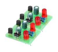 HOMSFOU 2 Sets Soldering Practice Kit with LED Flashing Module for Electronics Project Training Suitable for Beginners and School Workshop Use