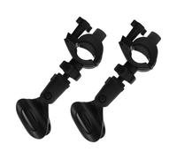 HOMSFOU 2 Sets Universal Microphone Clip Holder for Microphone and Mic, Lightweight Plastic Material with Versatile Usage, for On-the-go Use and Public Speaking Sessions, Black Colour