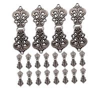 HOMSFOU 20 Pairs Vintage Sweater Clips with Elegant Cloud Motif Alloy Fasteners Traditional Chinese Style Scarf Clasps for Hanfu Capes Cardigans Shawls Quick Secure Closure for Cultural