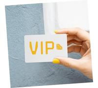 HOMSFOU 20 Pcs White PVC Cards Double-Sided Printable Plastic Id Badges with Direct Inkjet Printing Coating for Employee and Business Use
