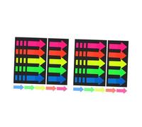 HOMSFOU 20 Sets Re Stickable Arrow Shaped Stickers Classified Index Stickers for Easy Bookmarking Stationery Reading Accessories for Students and Book Lovers