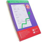 HOMSFOU 200 Sets Rent Receipt Book for Small Business with Two-Part Paper, Easy Transaction Tracking, Portable Design, for Warehouses and Offices, Order Management and Money Payment Record